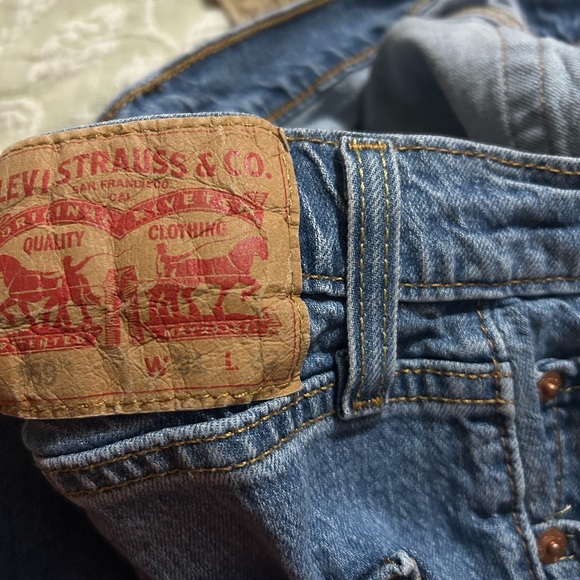 Levi's 559 Jeans Relaxed Straight Fit Ocean Blue Wash 100% cotton W31 L34 - Picture 2 of 7